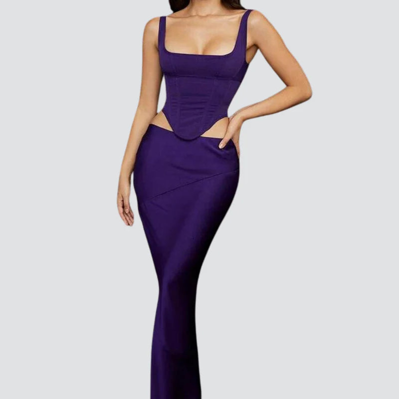 Conjunto Feminino de Cetim Clássico - Janaína