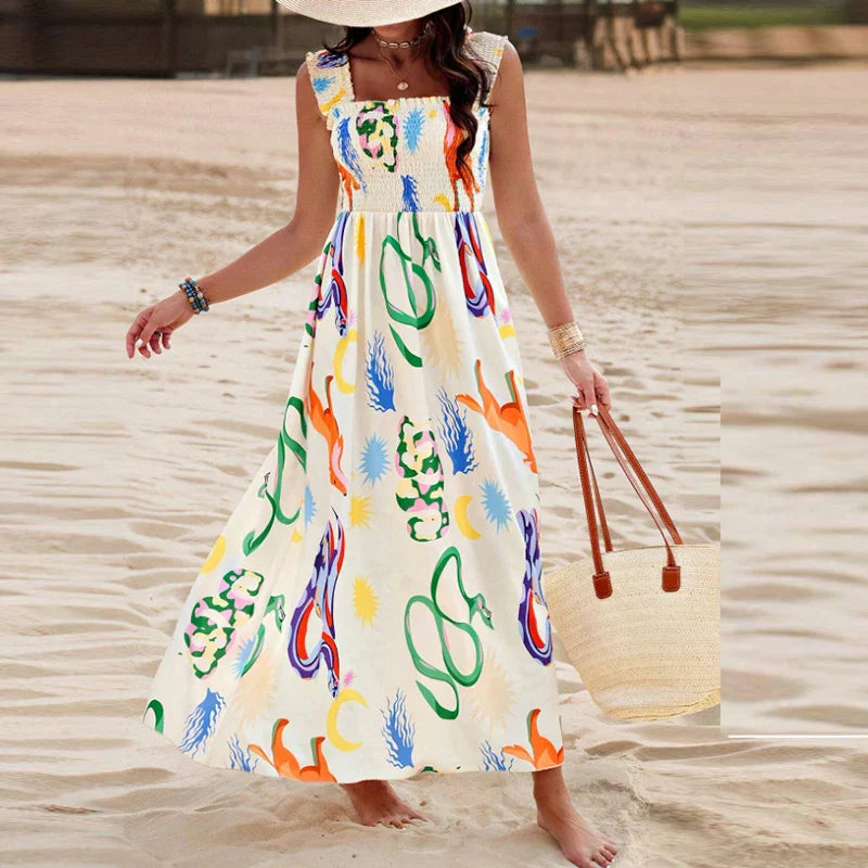 Vestido Feminino para Praia Moda Casual e Leve - Liz