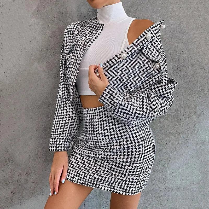 Conjunto Feminino Xadrez - Fabiana