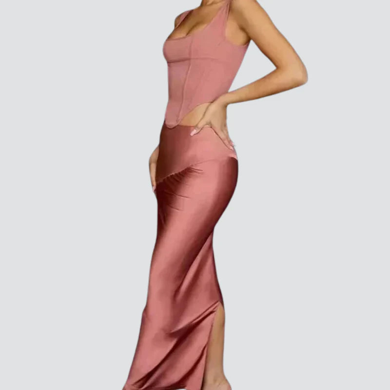 Conjunto Feminino de Cetim Clássico - Janaína