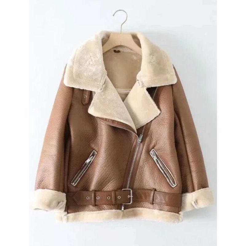 Jaqueta Feminina de Couro Legitimo - Velvet + Brinde Exclusivo