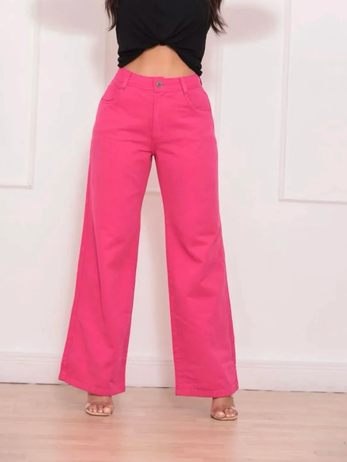 Calça Feminina Jeans Larga - Thea