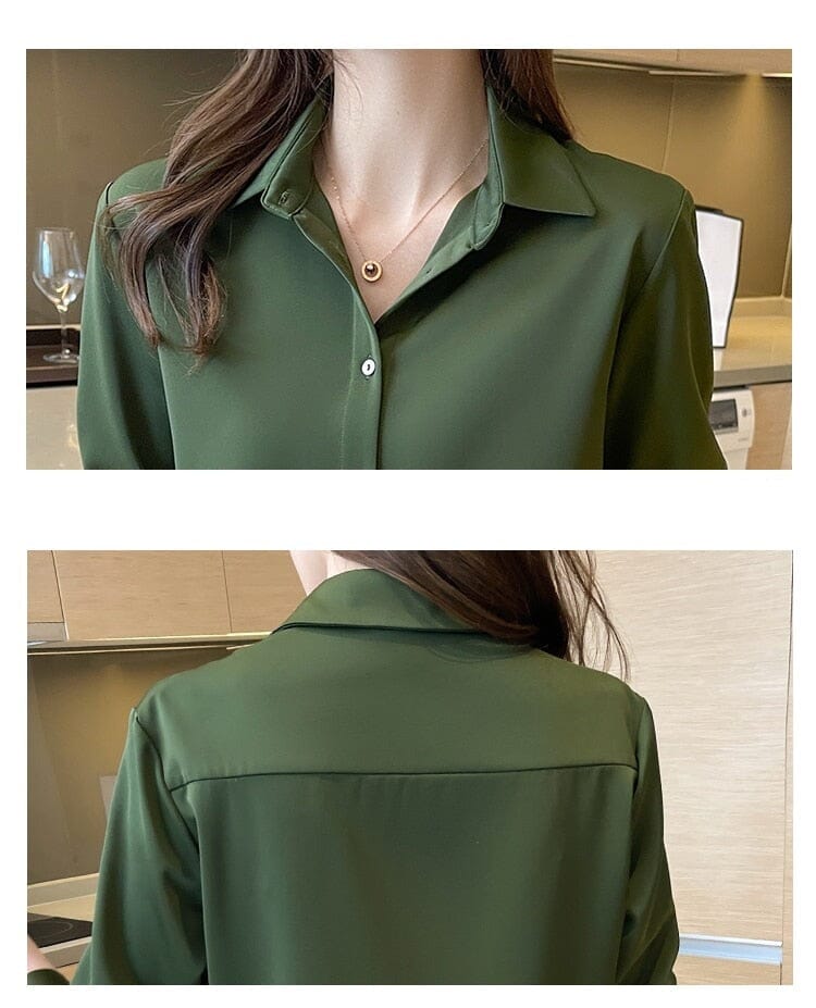 Blusa de Cetim Feminina - Camille