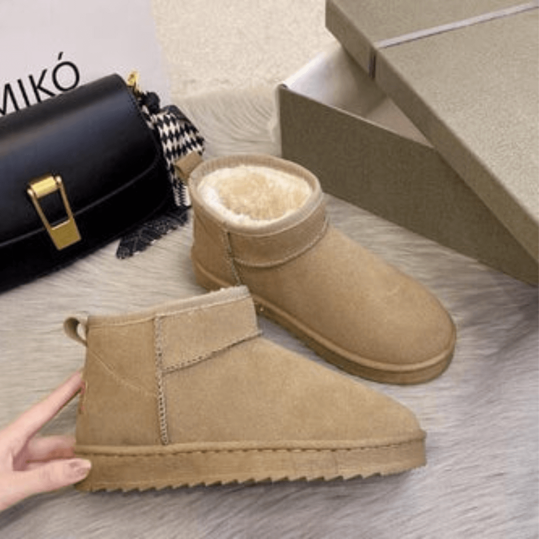 Bota Feminina De Inverno Forrada em Lã - Hana