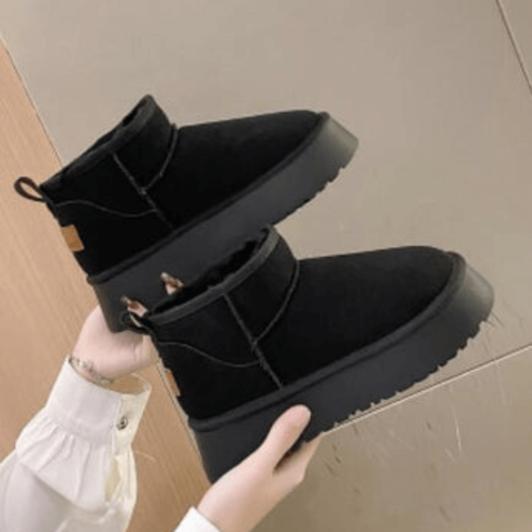 Bota Feminina De Inverno Forrada em Lã - Hana