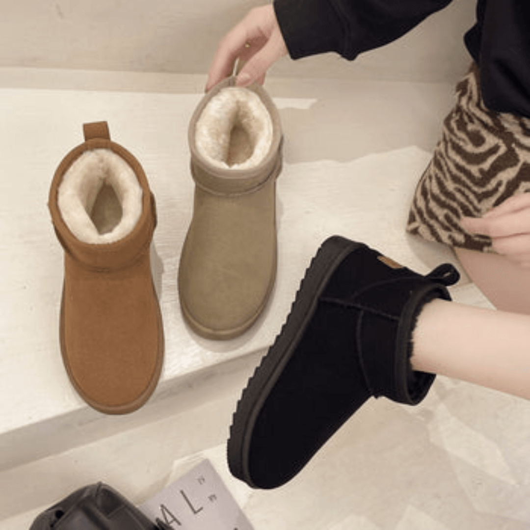 Bota Feminina De Inverno Forrada em Lã - Hana