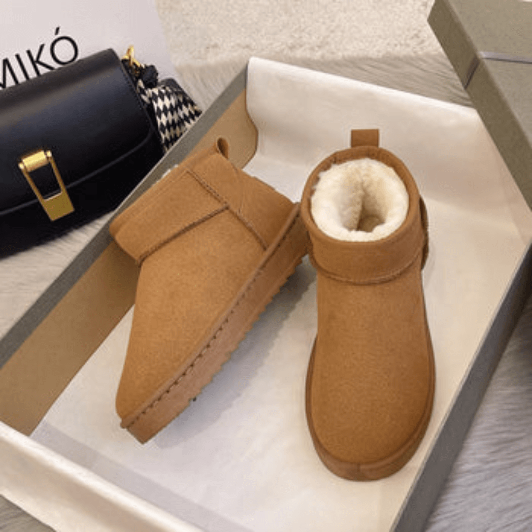 Bota Feminina De Inverno Forrada em Lã - Hana