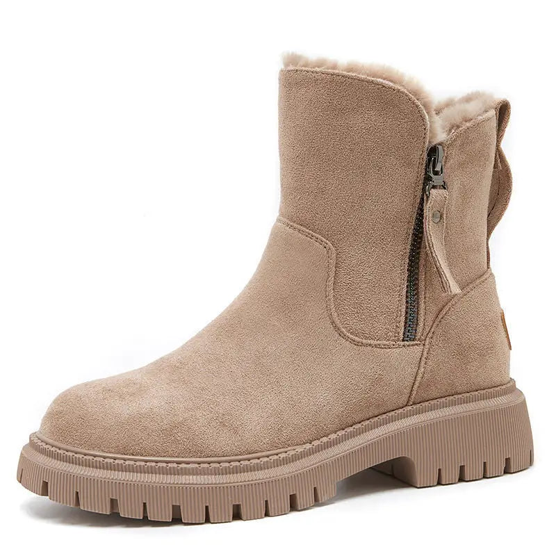Bota Feminina de Inverno Camurça Peluciada - Reese