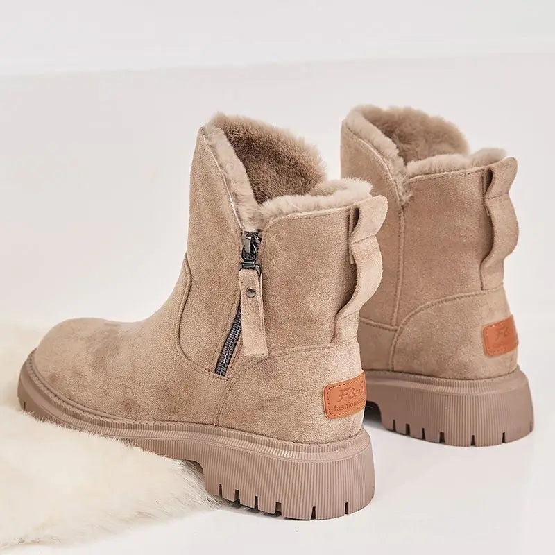 Bota Feminina de Inverno Camurça Peluciada - Reese