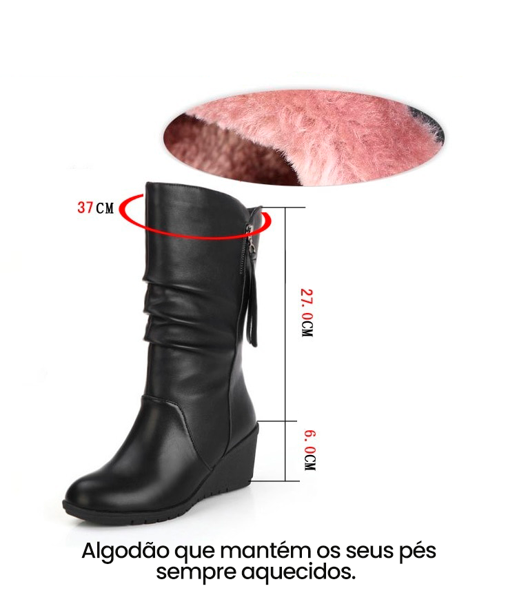 Bota Feminina de Inverno Cano Médio - Harper
