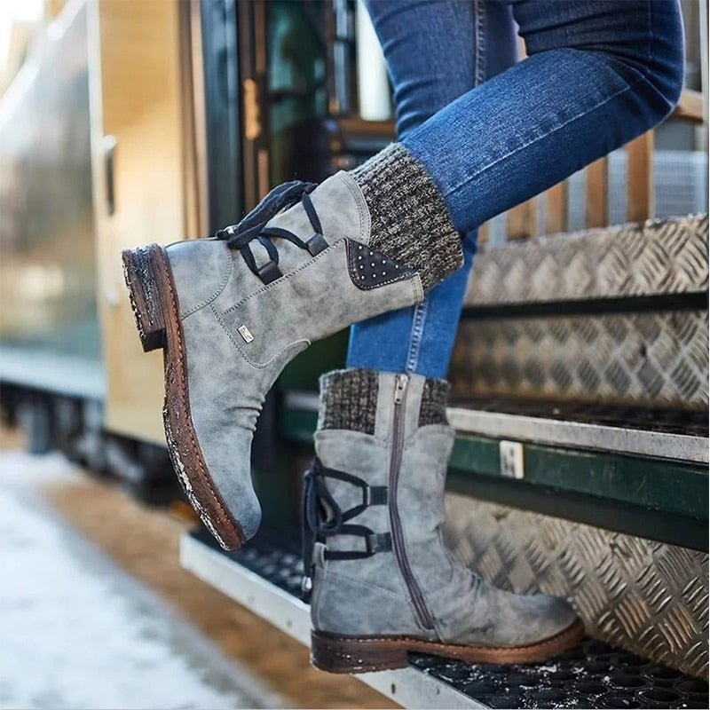 Bota Feminina de Inverno Confortável - Saskia
