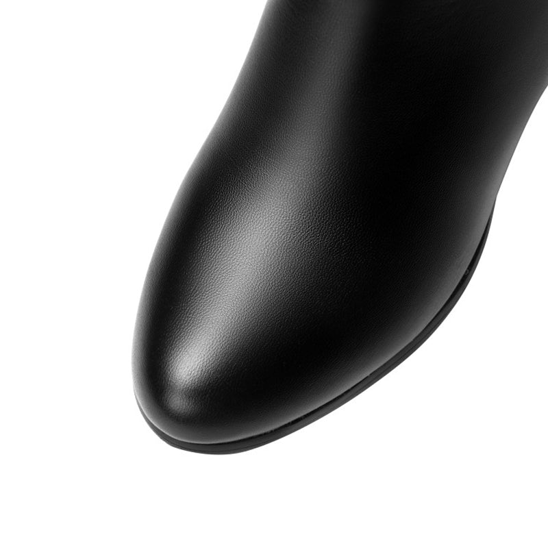 Bota Feminina de Inverno Em Couro Ecológico - Blossom