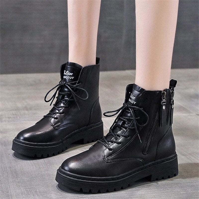 Bota Feminina de Inverno em Couro - Fiorella