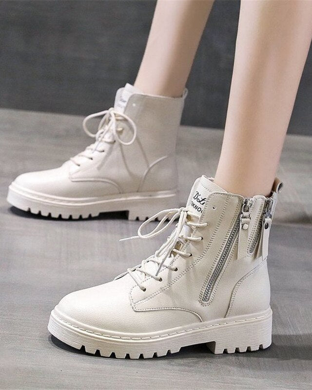 Bota Feminina de Inverno em Couro - Fiorella