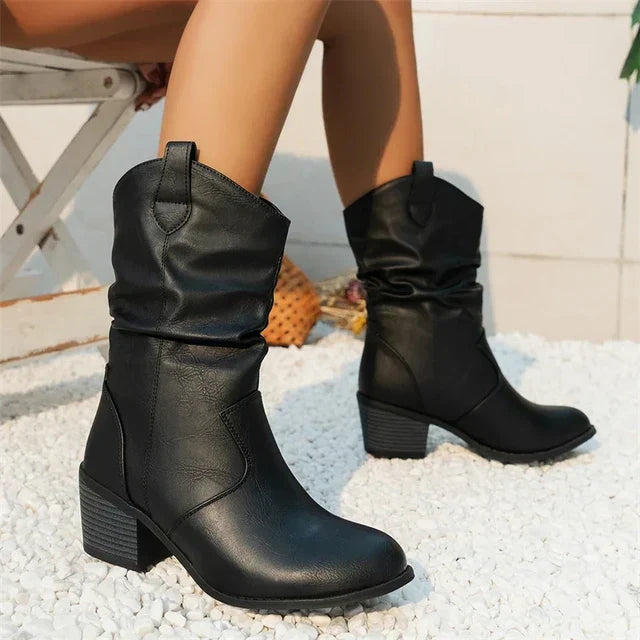 Bota Feminina de Inverno em Couro - Arctic