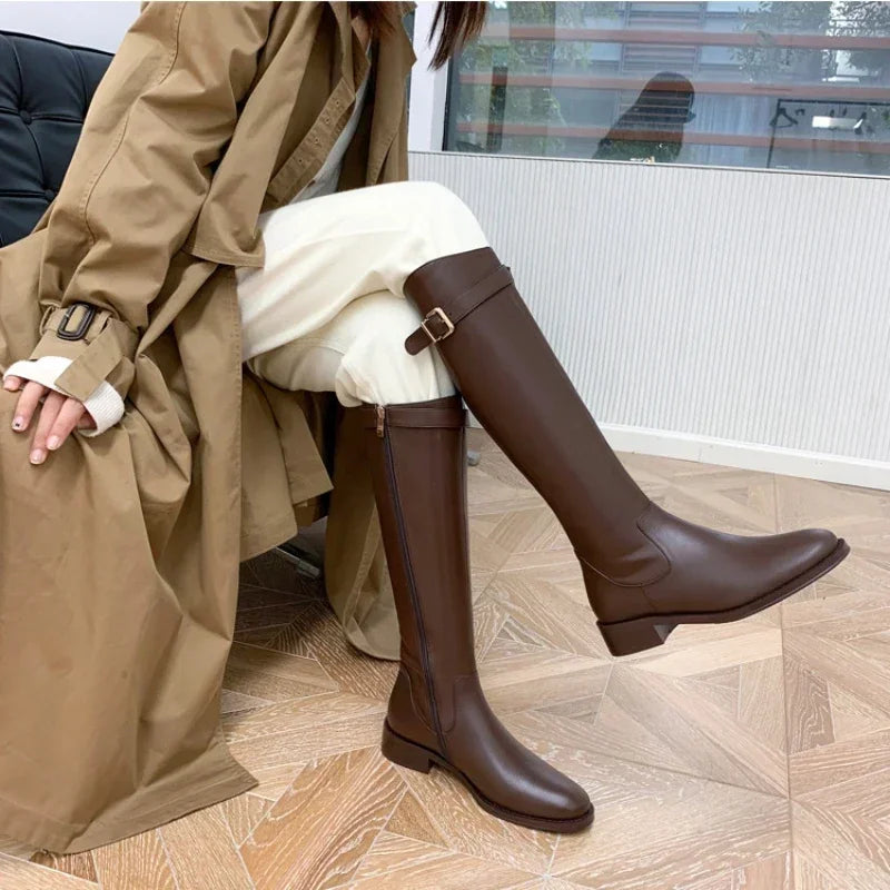 Bota Feminina de Inverno em Couro - Glacier + Brinde Exclusivo
