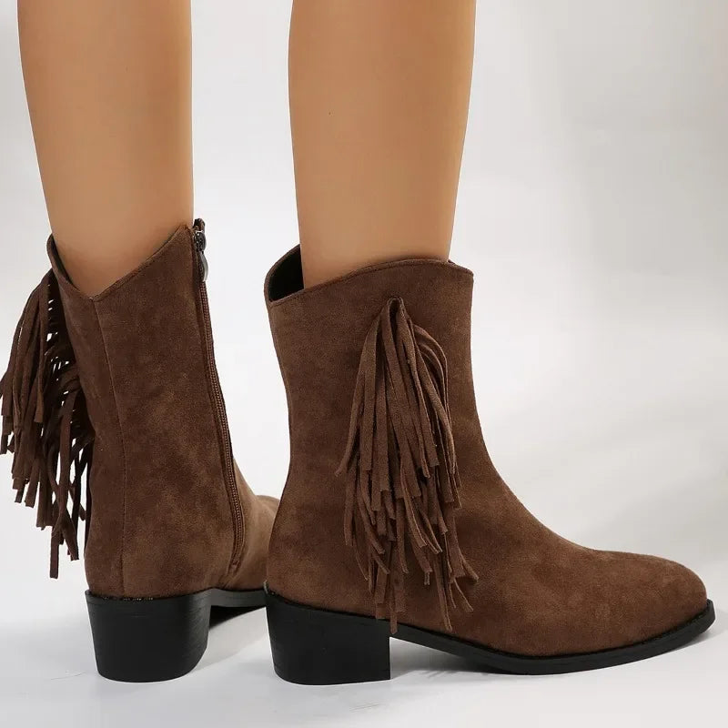 Bota Feminina de Inverno em Couro - Jasmine
