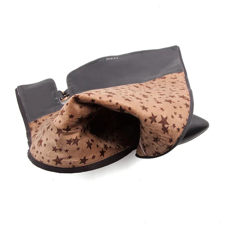 Bota Feminina de Inverno em Couro - Marigold