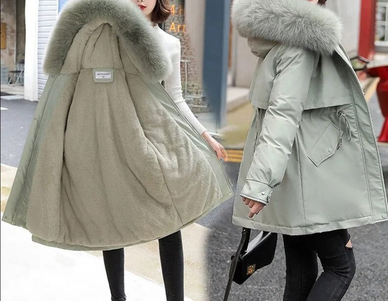 Casaco Feminino Forrado e Aveludado para o Inverno – Stella