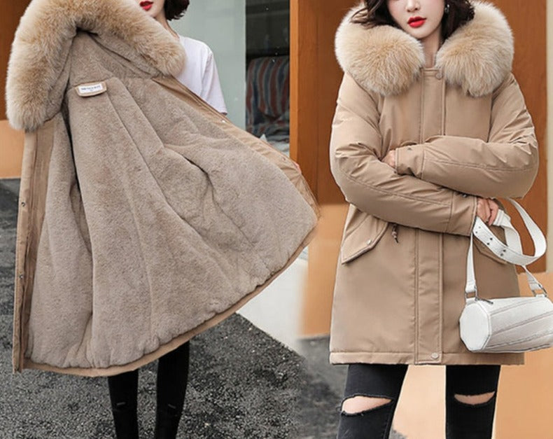 Casaco Feminino Forrado e Aveludado para o Inverno – Stella