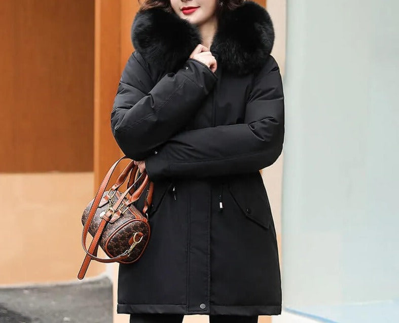 Casaco Feminino Forrado e Aveludado para o Inverno – Stella