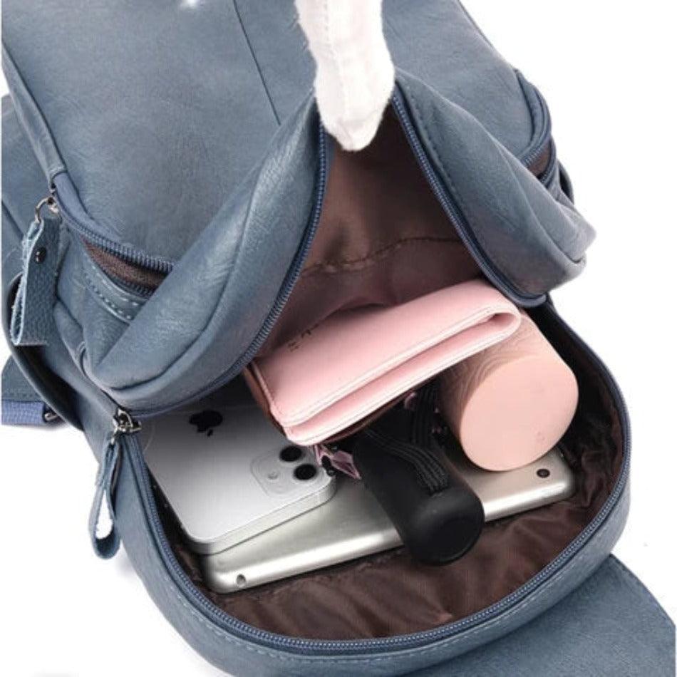 Mochila Feminina de Couro Legitimo - Juliana