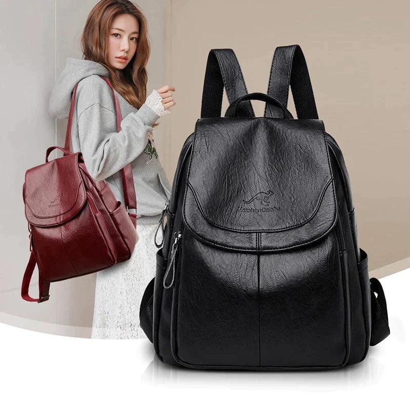 Mochila Feminina de Couro Legitimo - Juliana