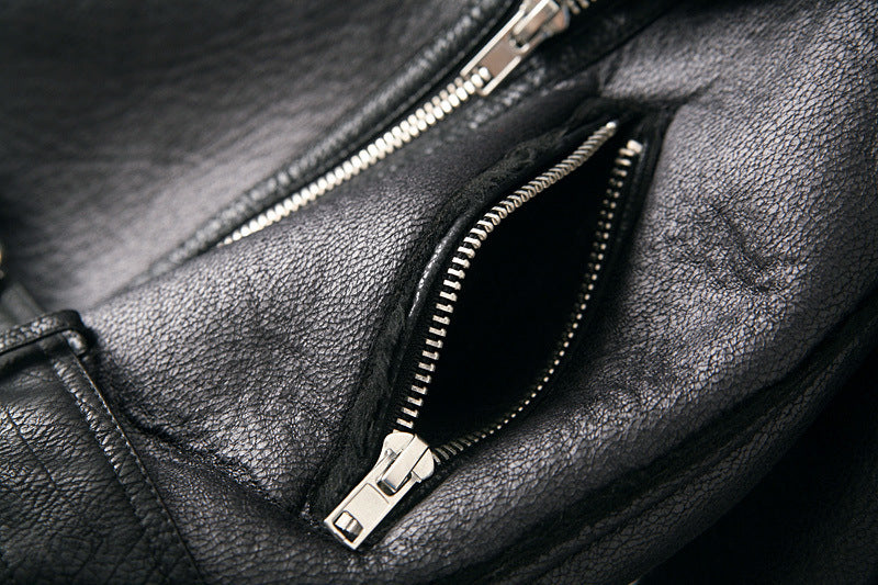 Jaqueta Forrada Feminina Couro Elegante - Lorena