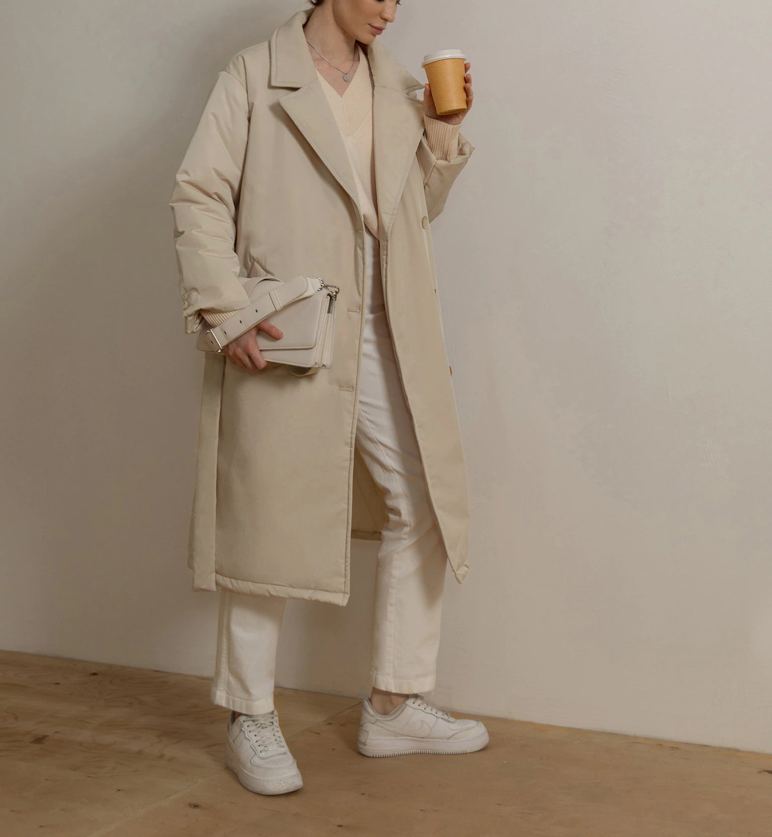 Casaco Feminino Longo com Amarração Cintura - Classic