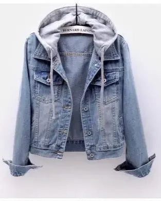 Jaqueta Feminina Jeans com Capuz - Seraphina