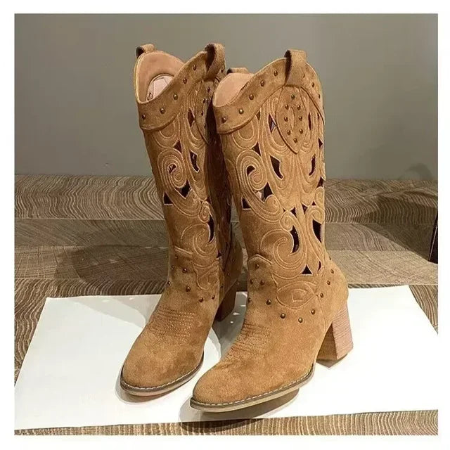 Bota Feminina de Inverno em Couro - Selene