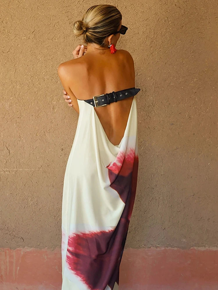 Vestido Longo Estampa Floral Elegante - Yara
