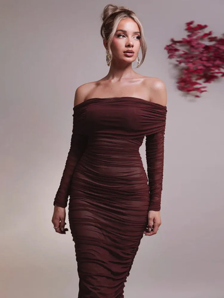 Vestido Feminino Longo Sexy Elegância para Ocasiões Especiais - Isla