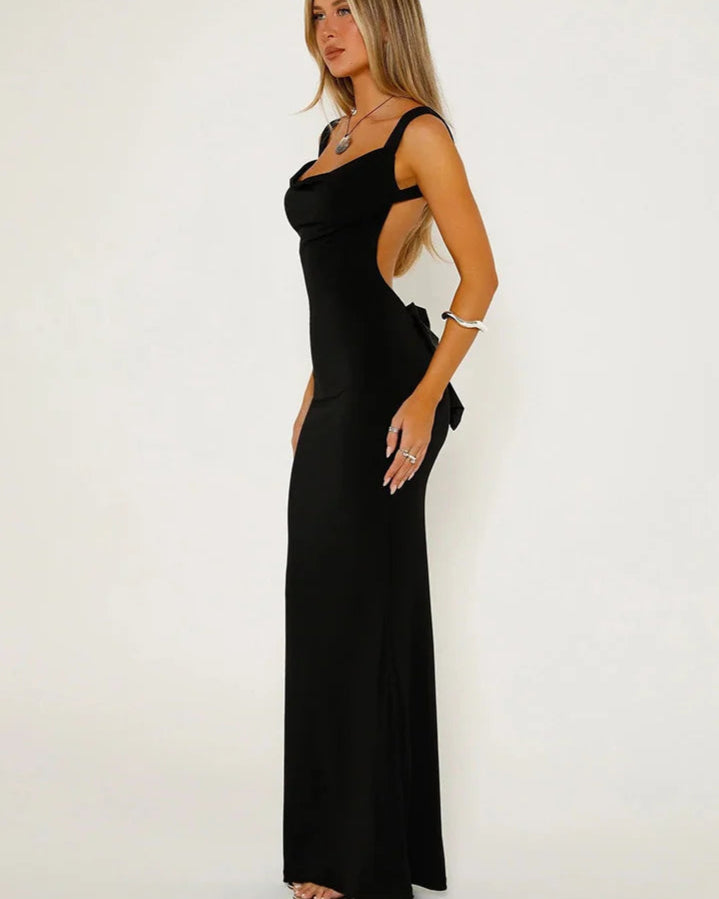 Vestido Longo Elegante sem Alças - Jessalyn