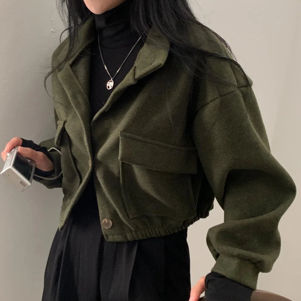 Casaco Elegante Feminino em Lã para o Inverno – Sofia