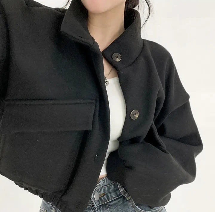 Casaco Elegante Feminino em Lã para o Inverno – Sofia
