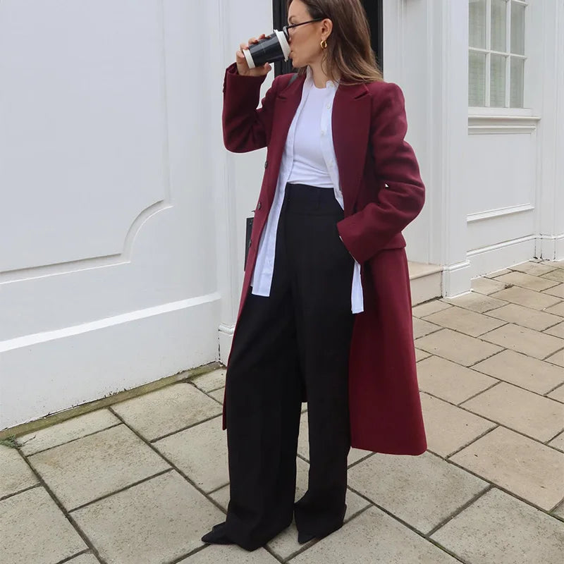 Casaco Feminino de inverno Sobretudo - Edna