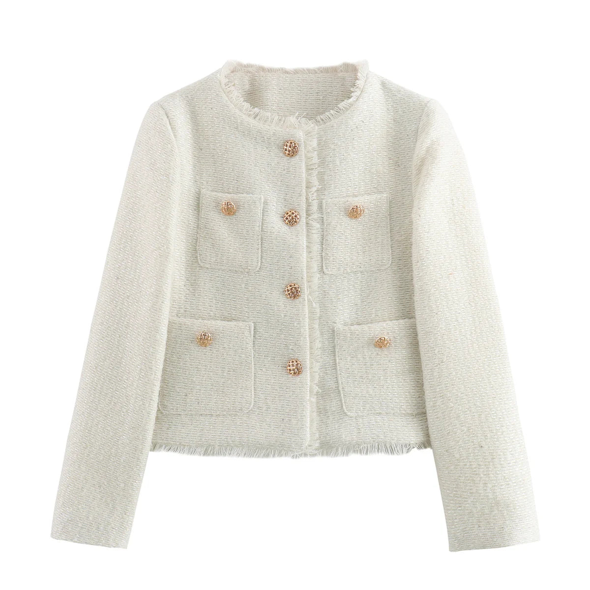 Jaqueta Feminina Cropped em Lã - Ivy