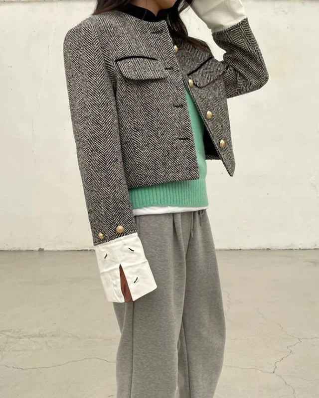 Jaqueta Feminina Xadrez - Mode