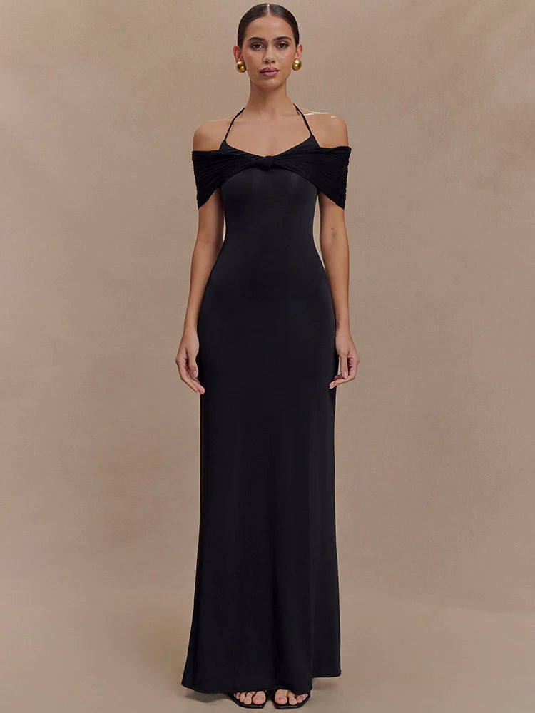 Vestido Longo Casual sem Mangas Sofisticado - Fenna
