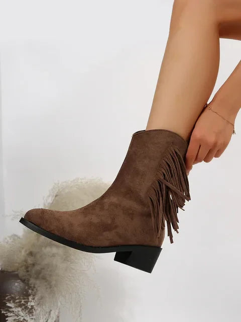 Bota Feminina de Inverno em Couro - Jasmine