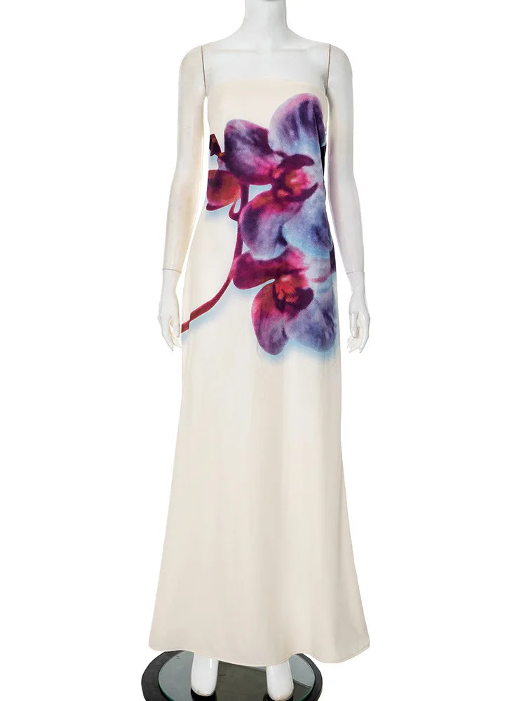 Vestido Longo com Estampa Floral - Ursuline