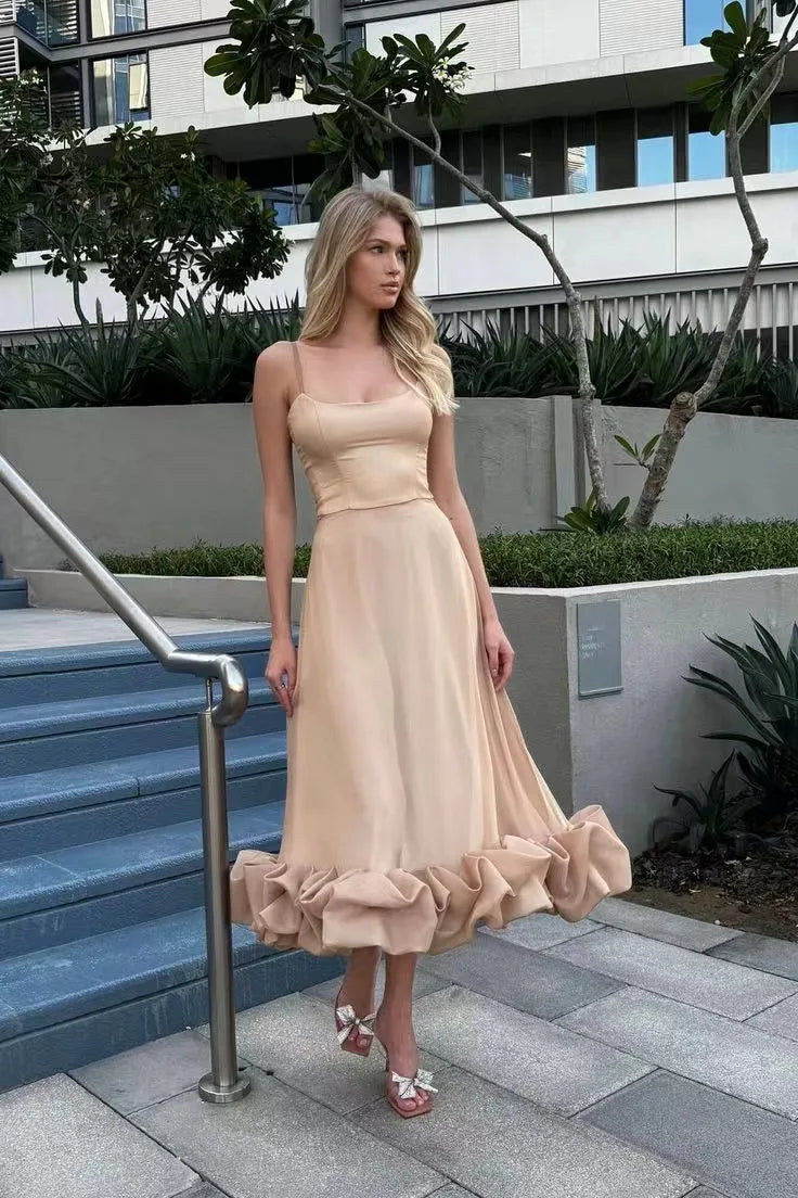 Vestido Longo de Verão Babados - Poppy