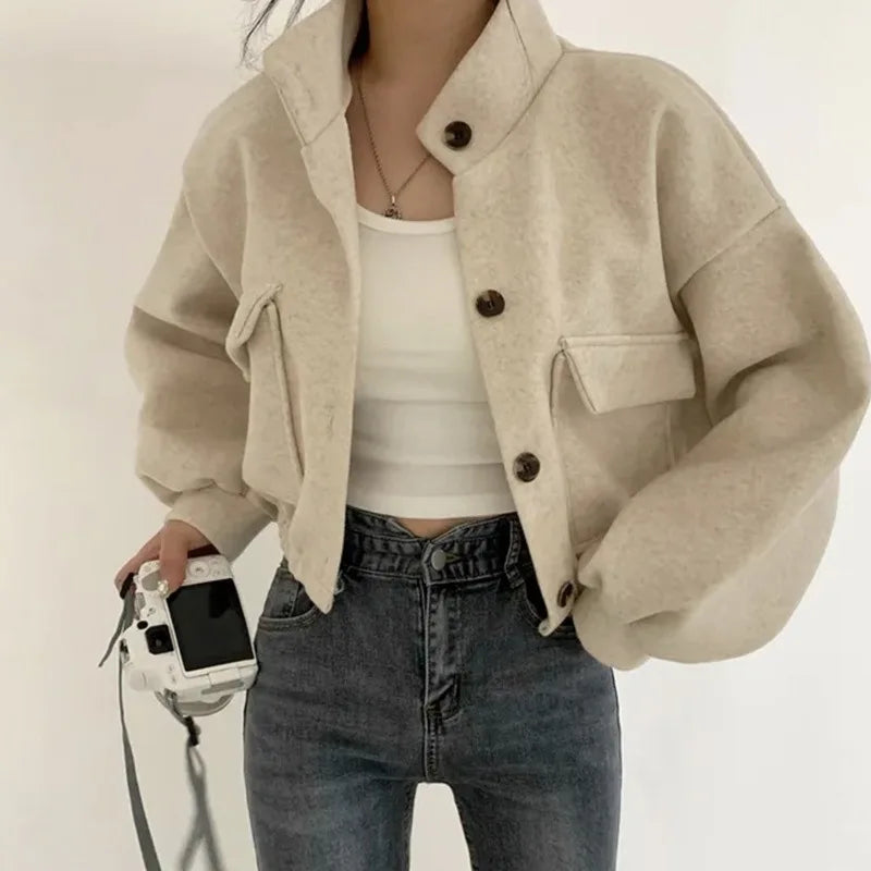 Casaco Elegante Feminino em Lã para o Inverno – Sofia