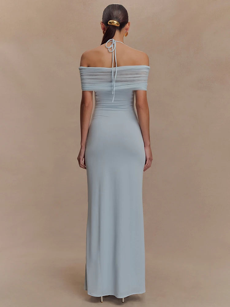 Vestido Longo Casual sem Mangas Sofisticado - Fenna