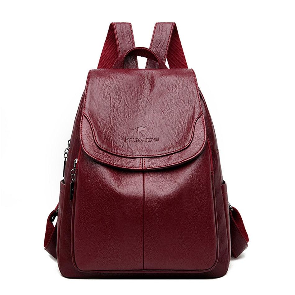 Mochila Feminina de Couro Legitimo - Juliana