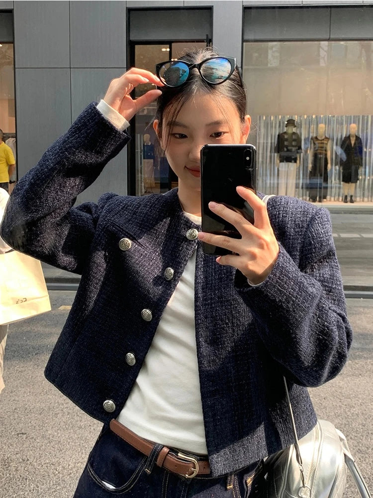 Jaqueta Feminina em Cropped Vintage - Yasmin