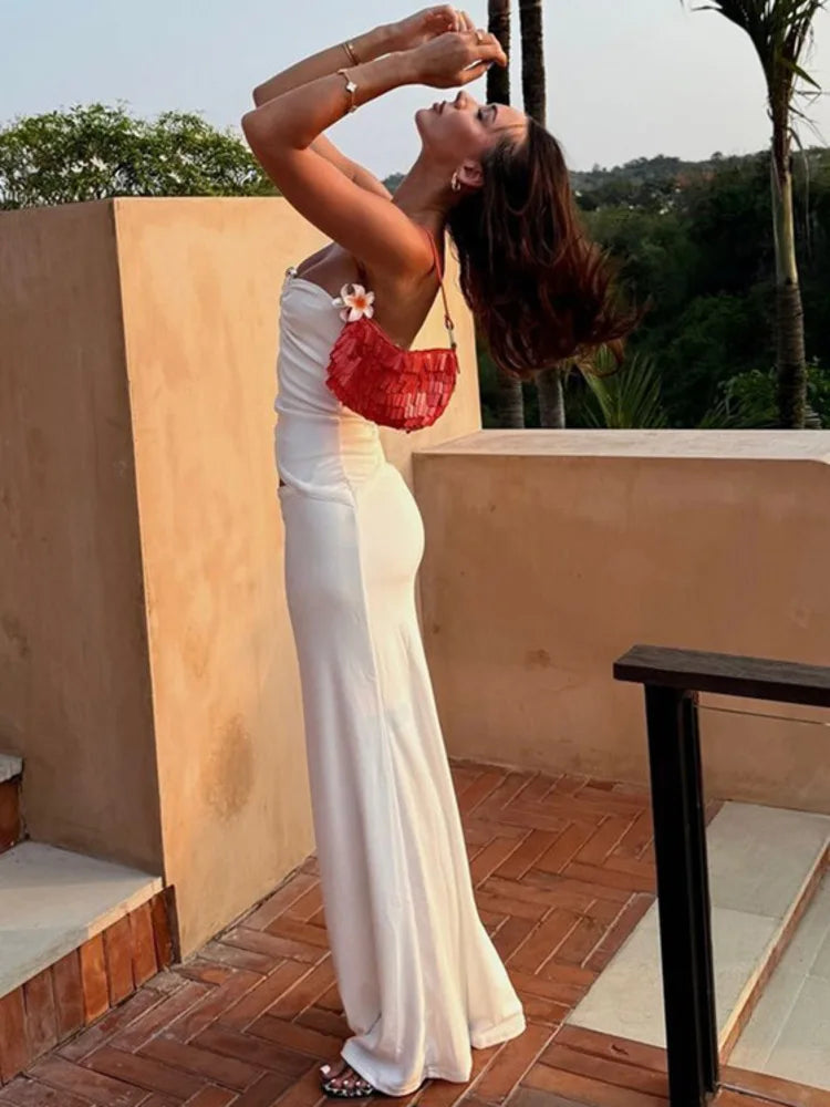 Vestido Longo sem Alças Sofisticado - Leontine