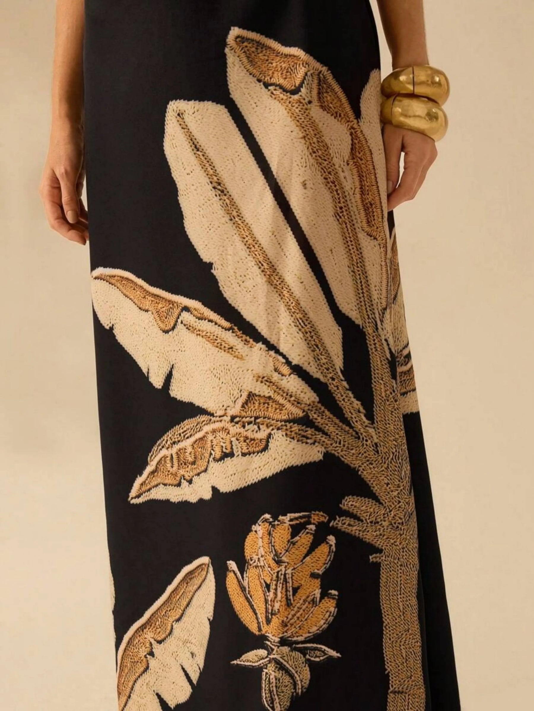 Vestido Longo Casual com Estampa Floral - Talia