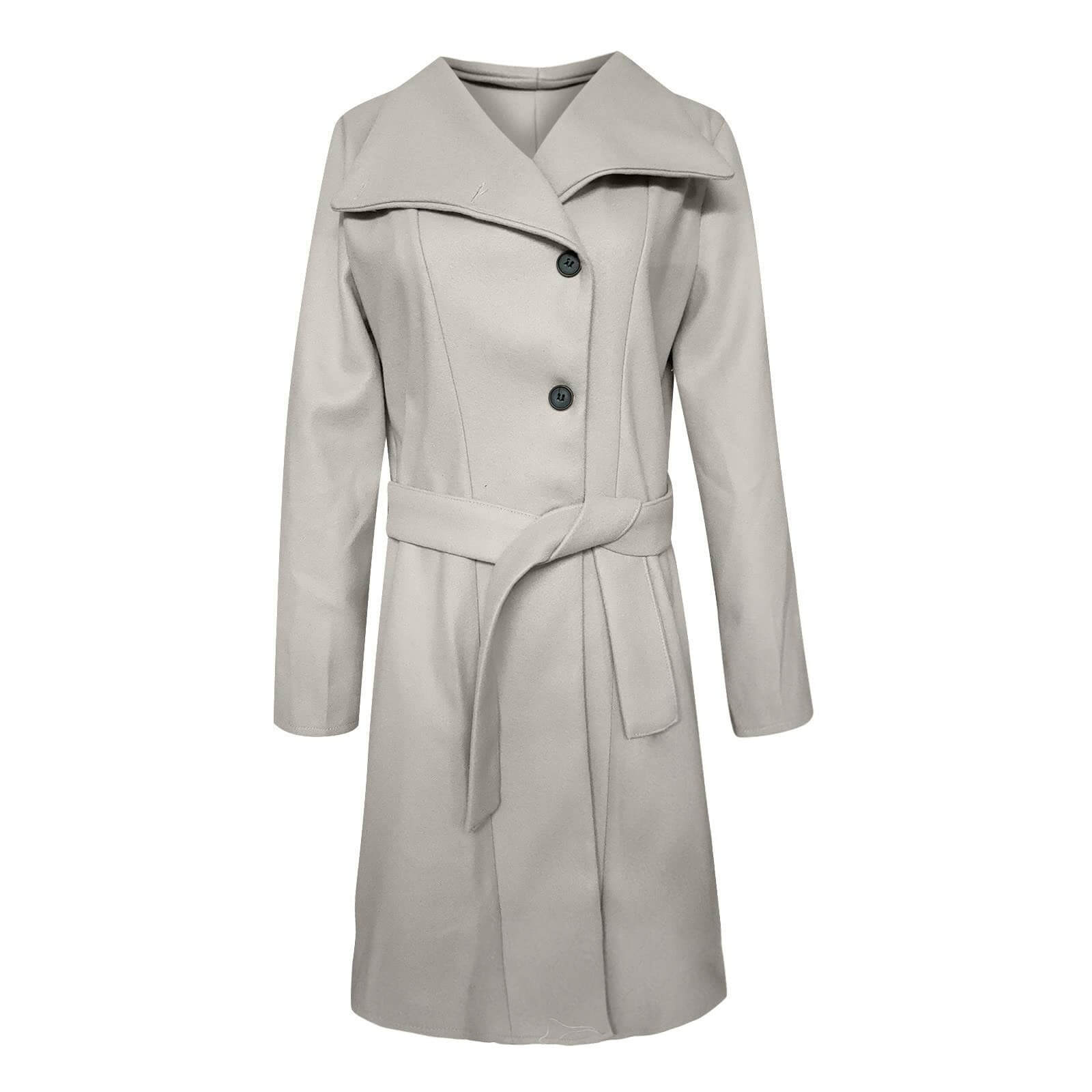 Casaco Longo Feminino Oversized com Design Moderno – Beatrice